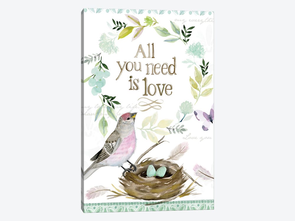 All You Need is Love Nest by Stephanie Ryan 1-piece Art Print