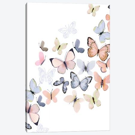 Butterfly Path Canvas Print #SPN41} by Stephanie Ryan Canvas Art
