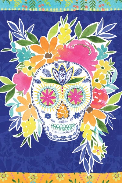 Dia de Los Muertos Blue