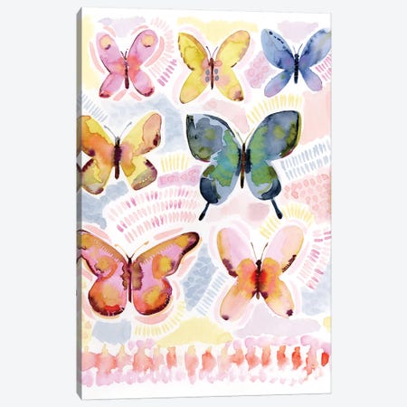 Dreamer Butterflies Canvas Print #SPN71} by Stephanie Ryan Art Print
