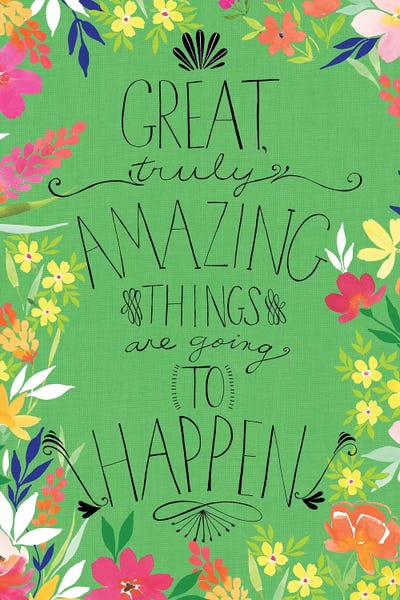 Great Amazing Things by Stephanie Ryan canvas print
