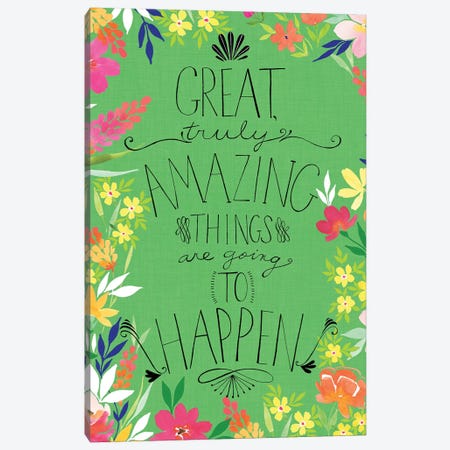 Great Amazing Things Canvas Print #SPN97} by Stephanie Ryan Canvas Art