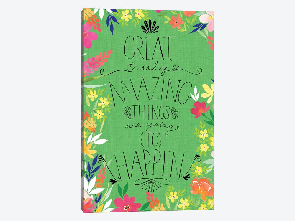 Great Amazing Things by Stephanie Ryan 1-piece Canvas Print