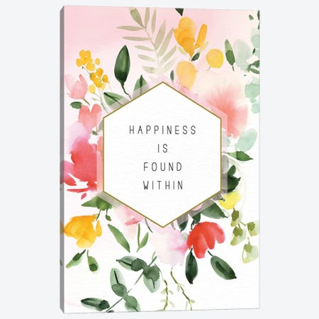 Happiness Found Within Canvas Print #SPN98} by Stephanie Ryan Canvas Print