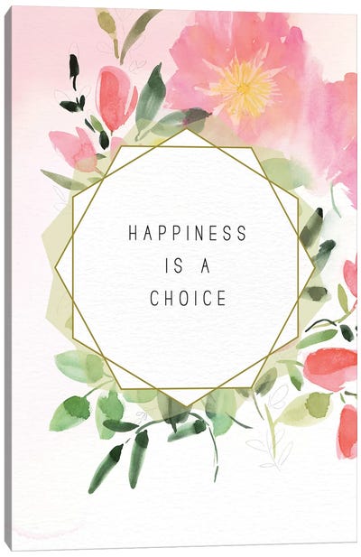 Happiness is a Choice Canvas Art Print - Stephanie Ryan