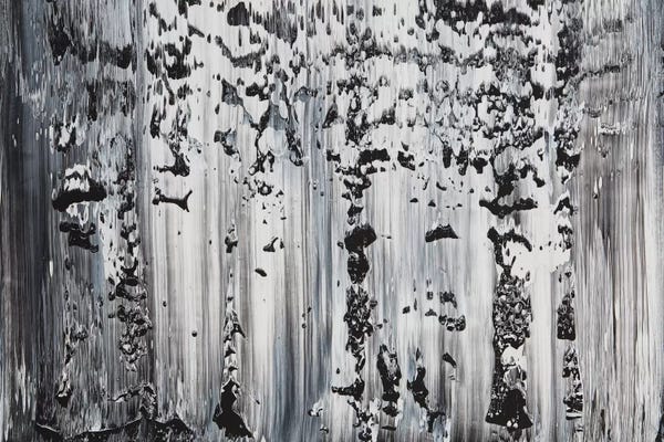 Black & White Abstract Art: Hair On Fire by Spencer Rogers