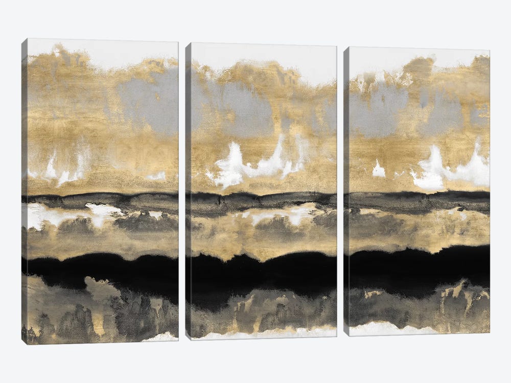 Golden Undertones I by Rachel Springer 3-piece Canvas Print