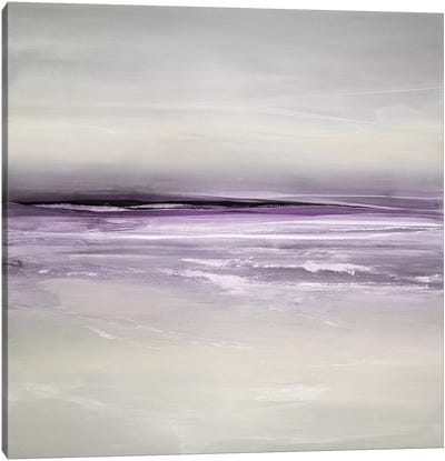 Sway In Amethyst Canvas Art Print - Gray & Purple Art
