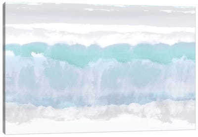 Aqua Undertones Canvas Art Print - Minimalist Painting
