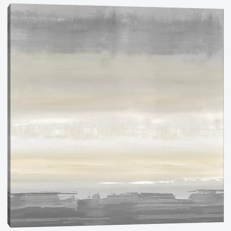 Cream Horizon Canvas Print #SPR50} by Rachel Springer Art Print