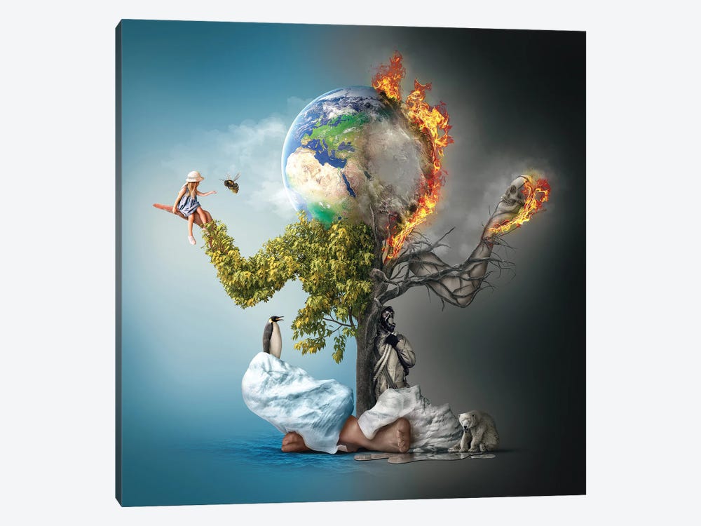 Mother Earth by spielsinn design 1-piece Canvas Art