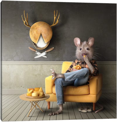 Home Fairytale: The Mouse Canvas Art Print - Mouse Art