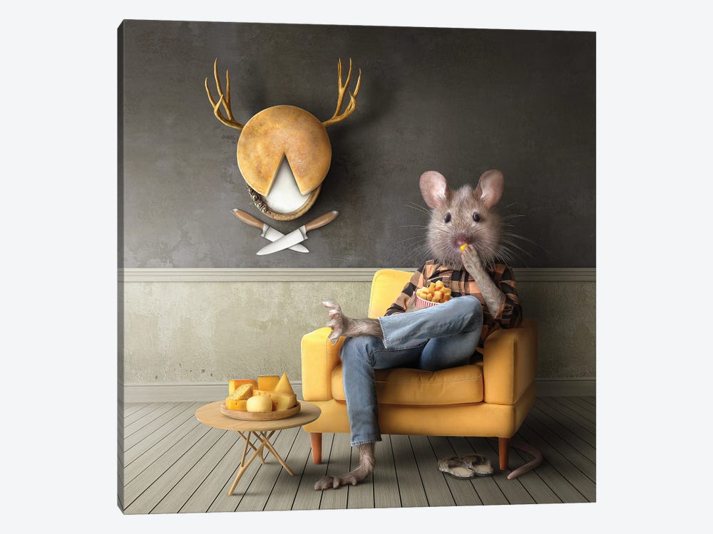 Home Fairytale: The Mouse by spielsinn design 1-piece Canvas Print