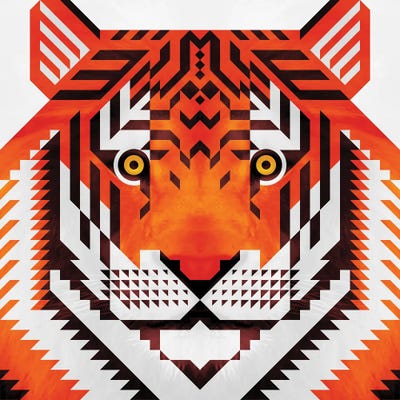 Tiger by Scott Partridge metal wall art