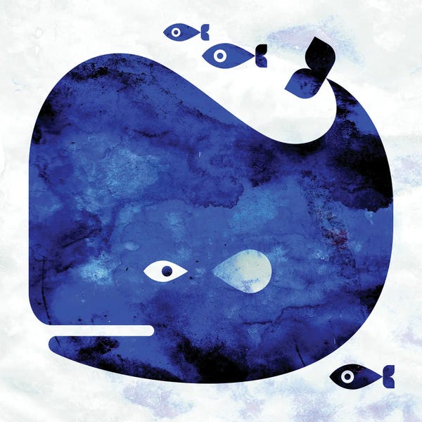 Mid-Century Modern Animals: Whale by Scott Partridge