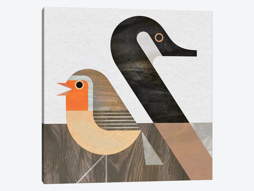 Goose And Robin by Scott Partridge 1-piece Canvas Artwork