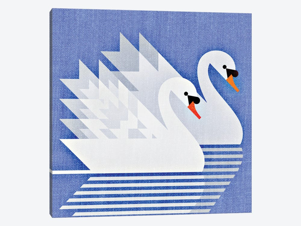 Mute Swans by Scott Partridge 1-piece Canvas Print