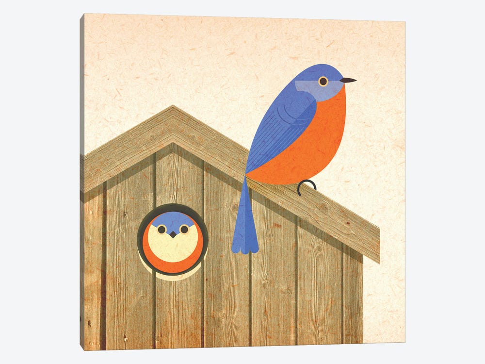 Bluebird House by Scott Partridge 1-piece Canvas Art Print