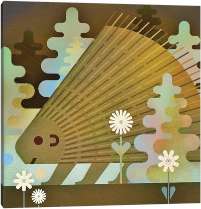 Porcupine Canvas Art Print - Scott Partridge