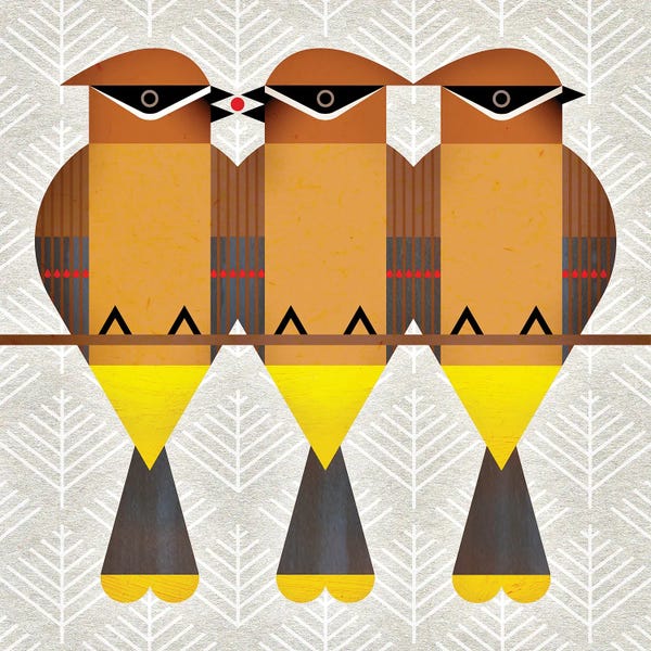 Giclee Features: Cedar Waxwings by Scott Partridge