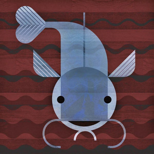 Mid-Century Modern Animals: Catfish by Scott Partridge