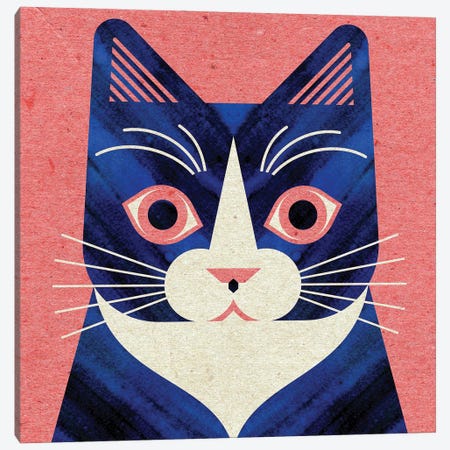 Tuxedo Cat Canvas Print #SPT129} by Scott Partridge Art Print