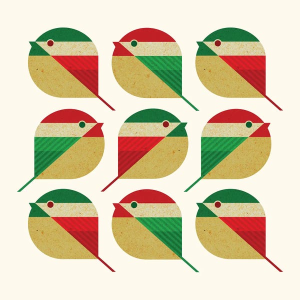 Scott Partridge: 9 Chickadees by Scott Partridge