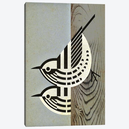 Black And White Warblers Canvas Print #SPT21} by Scott Partridge Canvas Art