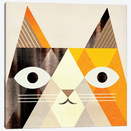 Calico Cat Canvas Print #SPT22} by Scott Partridge Canvas Wall Art