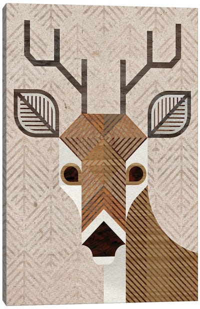 Deer Canvas Art Print - Scott Partridge