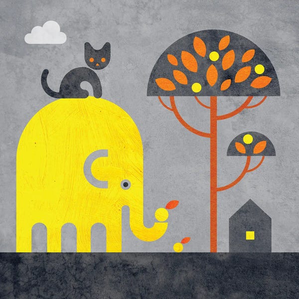 Elephant And Cat