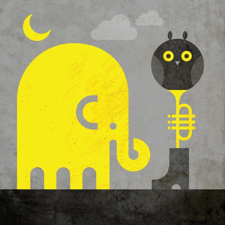 Elephant And Owl