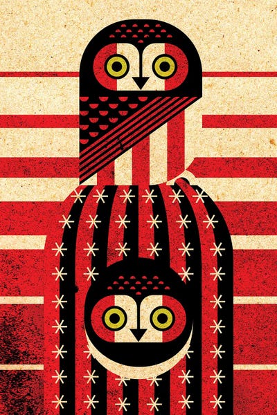 Elf Owls by Scott Partridge metal wall art