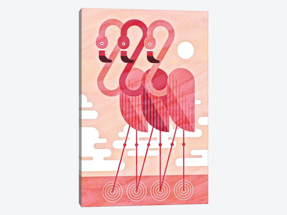 Flamingos by Scott Partridge 1-piece Canvas Art