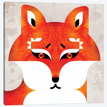 Fox I Canvas Print #SPT45} by Scott Partridge Art Print