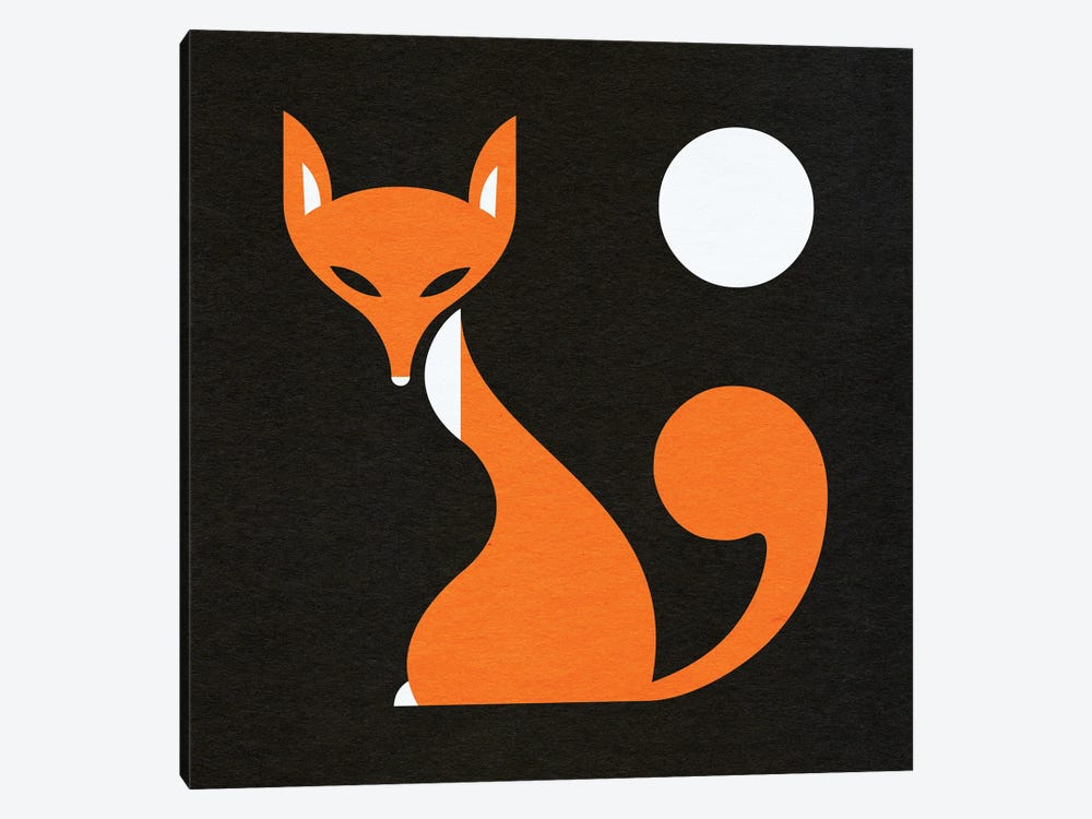 Fox And Moon by Scott Partridge 1-piece Art Print