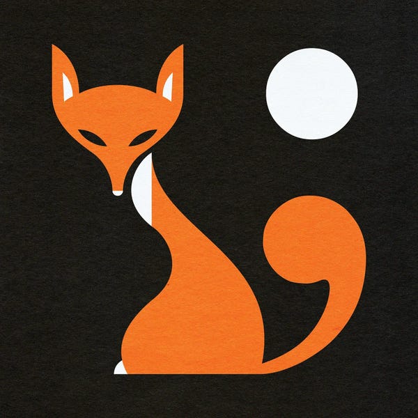 Foxes: Fox And Moon by Scott Partridge