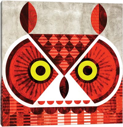 Great Horned Owl Canvas Art Print - Scott Partridge