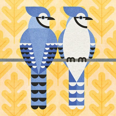 Fall Blue Jays by Scott Partridge art print