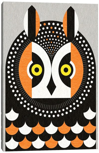 Long Eared Owl Canvas Art Print - Scott Partridge