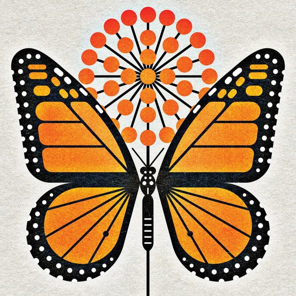 Mid-Century Modern Animals: Monarch by Scott Partridge