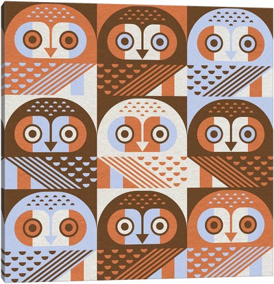 9 Elf Owls Canvas Art Print - Scott Partridge