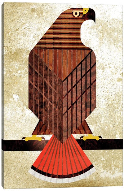 Red Tailed Hawk Canvas Art Print - Buzzard & Hawk Art