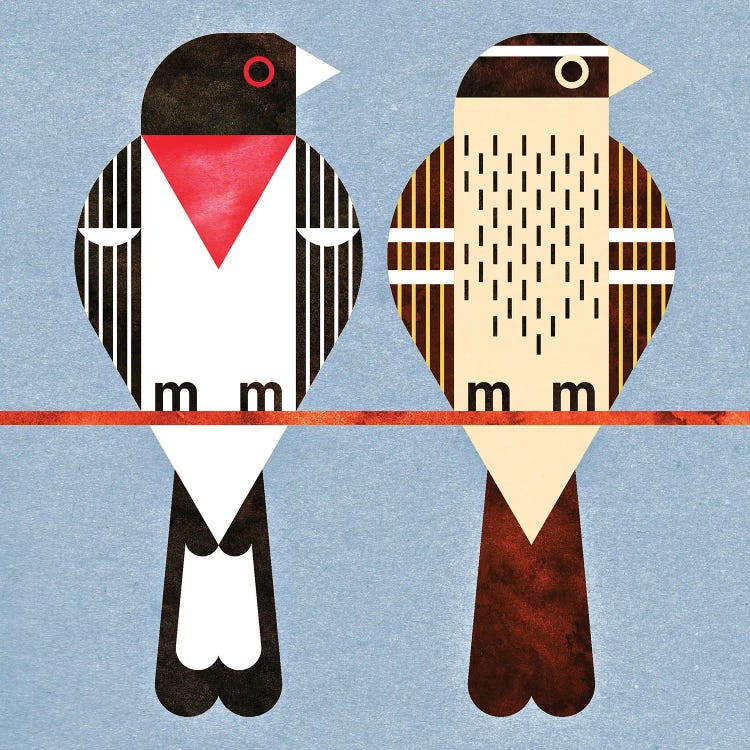 Rose Breasted Grosbeaks by Scott Partridge wall art