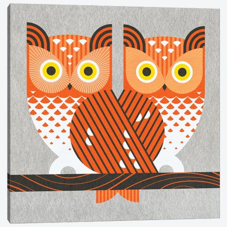 Screech Owls Canvas Print #SPT83} by Scott Partridge Canvas Art