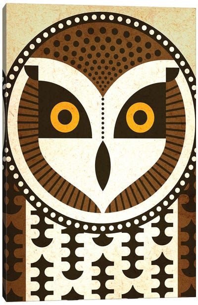 Short Eared Owl Canvas Art Print - Scott Partridge