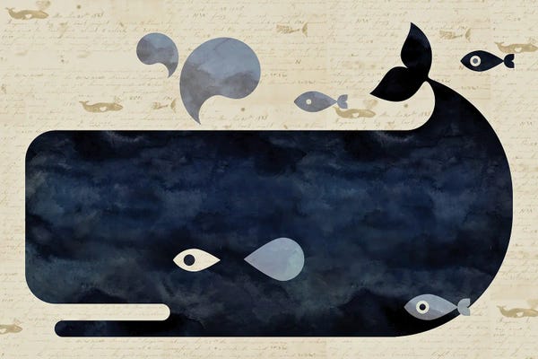 Scott Partridge: Whale On Whaler's Log by Scott Partridge
