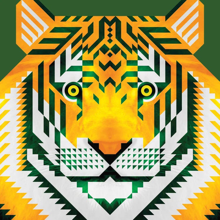 Tiger, Green And Gold