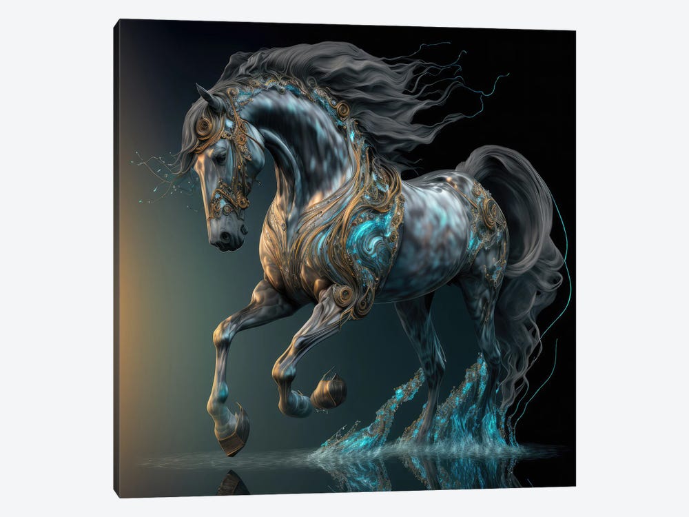 Elaborate Horse by Spacescapes 1-piece Canvas Wall Art