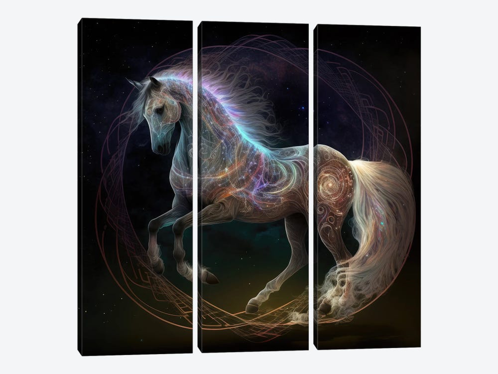 Pixel Pony by Spacescapes 3-piece Art Print